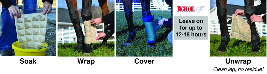 using bigeloil quilted poultice wraps