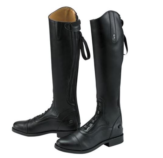 Pair of black Tredstep Donatello tall riding boots.