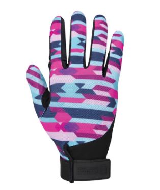 Colorful Noble Equestrian Perfect Fit Glove that features a mesh back to help keep your hands cool while riding or working in the barn this summer.